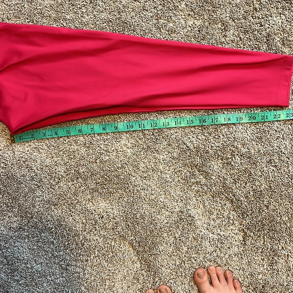 NWOT Girlfriend collective hot pink high rise compressive leggings SIZE SMALL - Picture 5 of 5